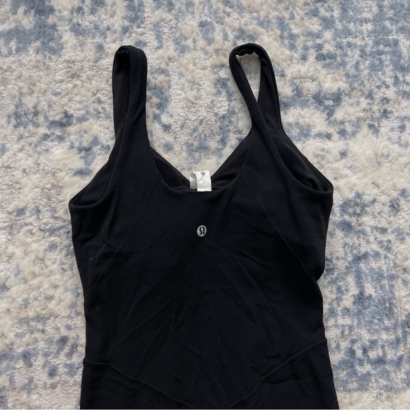 Lululemon Align Onesie 8" Athletic One Piece Romper Workout Bodysuit Black 2 - Picture 7 of 12